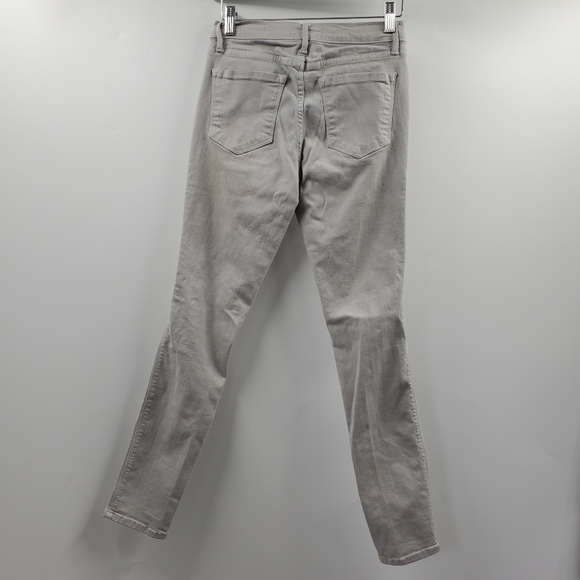 Frame Denim Le High Skinny Jeans Putty Distressed High Waisted Gray - Picture 5 of 9